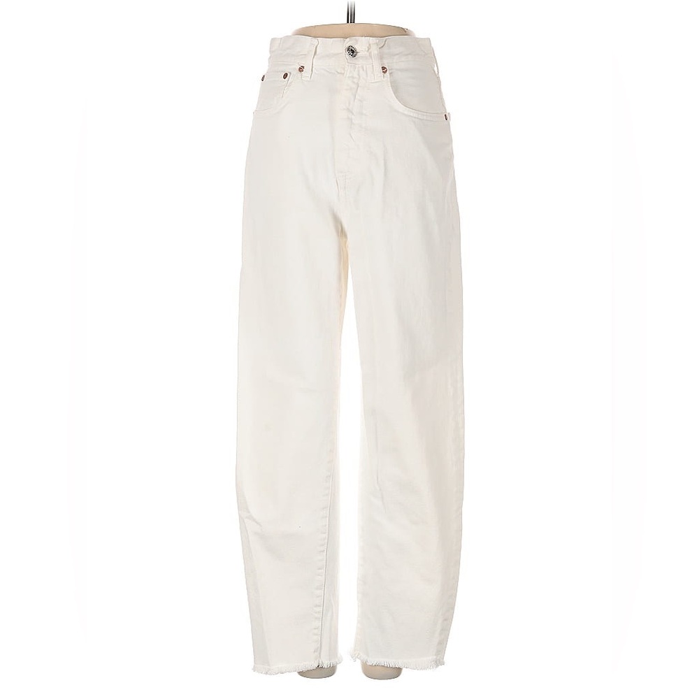 Mango Straight Leg Jeans - White